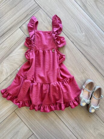 Vestido Infantil Feminino Curto com Pérola Fernanda ramos kids