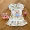 Vestido Infantil Feminino Curto em Molecotton Ursinho Fernanda ramos kids