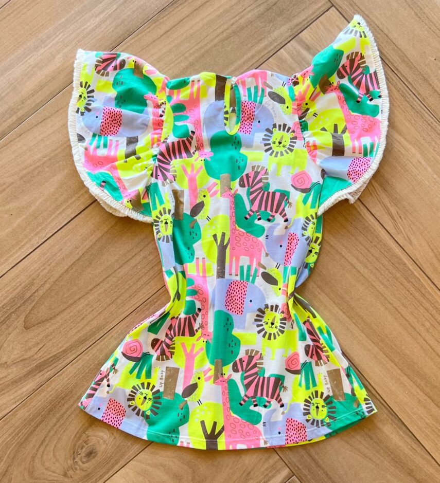 Vestido Infantil Feminino Curto Estampa Animal 1 Fernanda ramos kids