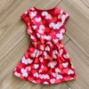 fernandaramoskids com br Vestido Infantil Feminino Curto Estampa Coração 1