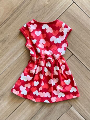 fernandaramoskids com br Vestido Infantil Feminino Curto Estampa Coração 1