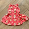Vestido Infantil Feminino Curto Estampa Dog Amarelo 1 Fernanda ramos kids