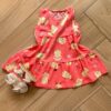 Vestido Infantil Feminino Curto Estampa Dog Amarelo Fernanda ramos kids