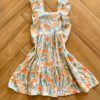 Vestido Infantil Feminino Curto Estampa Flor 1 Fernanda ramos kids