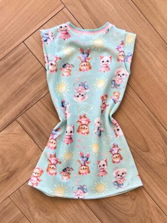 Vestido Infantil Feminino Curto Estampa Ursinho Funny Days 1 Fernanda Ramos Kids