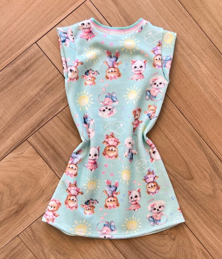 Vestido Infantil Feminino Curto Estampa Ursinho Funny Days 1 Fernanda Ramos Kids