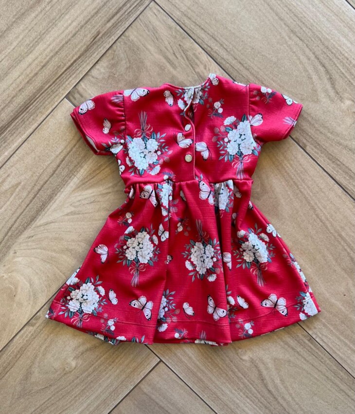 fernandaramoskids com br Vestido Infantil Feminino Curto Laço com Detalhes Estampado 2