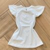 Fernanda ramos kids Vestido Infantil Feminino Curto Meia Malha Textura Gato 1
