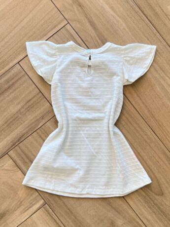 Fernanda ramos kids Vestido Infantil Feminino Curto Meia Malha Textura Gato 1
