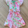 fernandaramoskids com br Vestido Infantil Feminino Estampa Arco Iris e Margarida 2