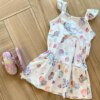 fernandaramoskids com br Vestido Infantil Feminino Estampa Conchas do Mar com Brilho 1