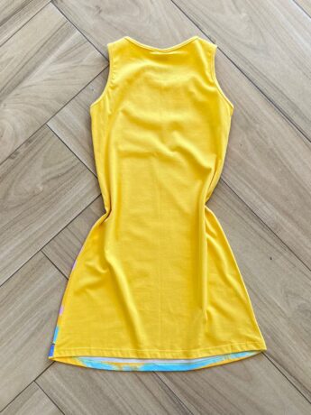 Vestido Infantil Feminino Evase Básico Amarelo 1 Fernanda ramos kids
