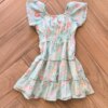 fernandaramoskids com br Vestido Infantil Feminino Floral com Fio Prata 2