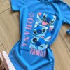 fernandaramoskids com br Vestido Infantil Feminino Manga Curta Ohana Azul1