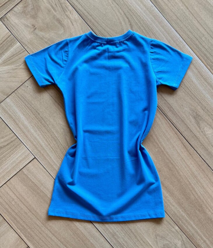 fernandaramoskids com br Vestido Infantil Feminino Manga Curta Ohana Azul2