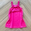 Vestido Infantil Feminino Meia Malha Alça em Guipir Estampado Pink Fernanda Ramos Kids