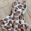 fernandaramoskids com br Vestido Infantil Feminino Poá Marrom 1