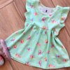 fernandaramoskids com br Vestido Infantil Feminino Rodado Estampa Passarinhos Verde1