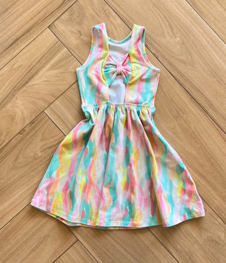 fernandaramoskids com br Vestido Infantil Feminino Rodado Estampado Aquarela2