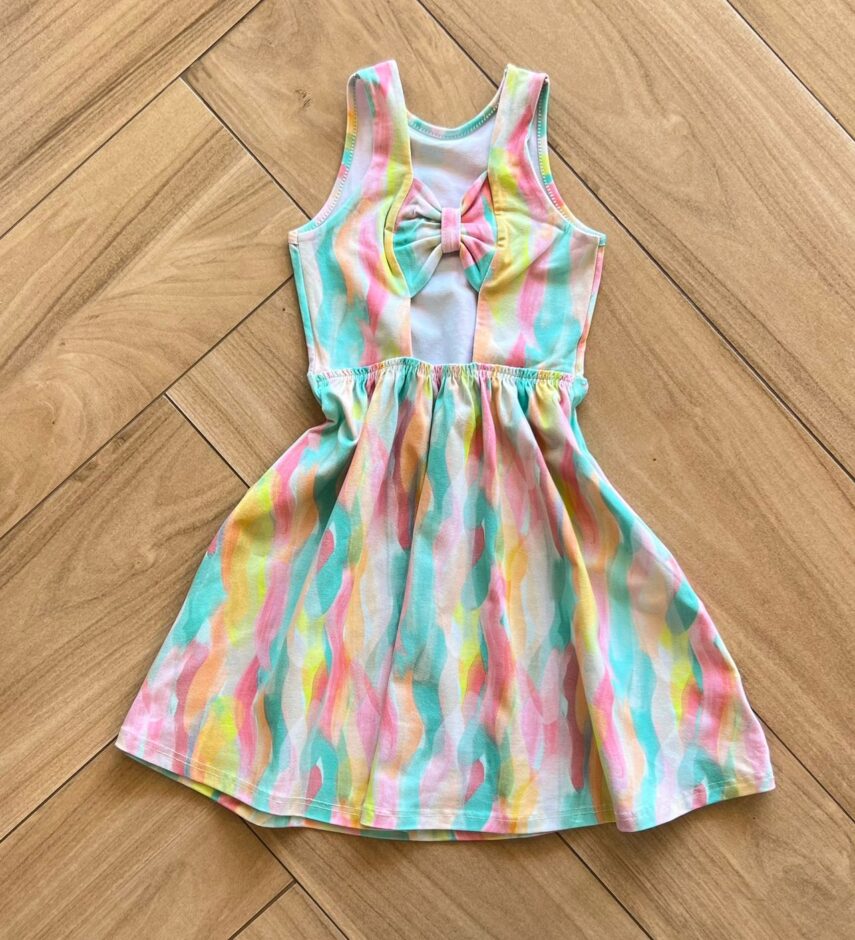 fernandaramoskids com br Vestido Infantil Feminino Rodado Estampado Aquarela2