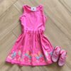 Vestido Infantil Feminino Rodado Pink Fernanda Ramos Kids