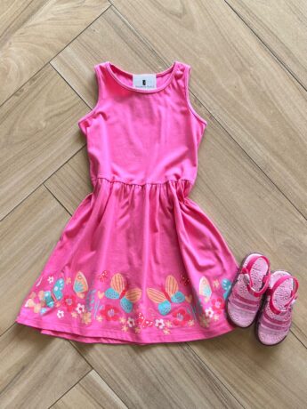 Vestido Infantil Feminino Rodado Pink Fernanda Ramos Kids