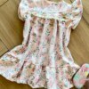 fernandaramoskids com br Vestido Infantil Feminino Rosa Estampa Esquilinho 1