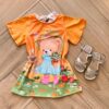 Vestido Infantil Feminino Ursinho Florista Fernanda ramos kids