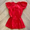 Vestido Infantil Feminino Vermelho com Detalhe em Brilho Fernanda ramos kids