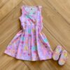 Vestido Regata Infantil Feminino Curto Estampa Animal Fernanda ramos kids