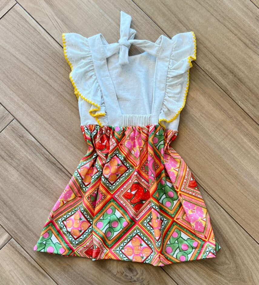 fernandaramoskids com br Vestido Regata Infantil Feminino Curto Estampa Frutas 2