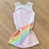 Fernanda ramos kids Vestido Regata Infantil Feminino Curto Gatinha Arco Iris 1