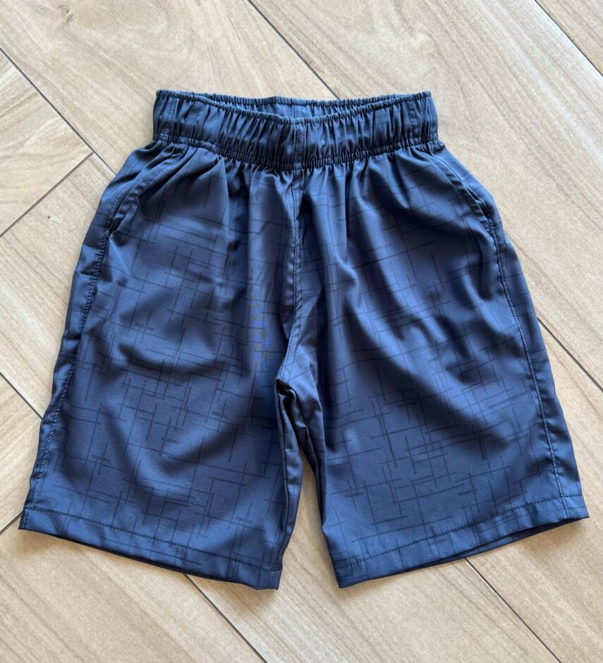 Bermuda Infantil Boxer Masculina Estampado Cinza Escuro Fernanda Ramos Kids