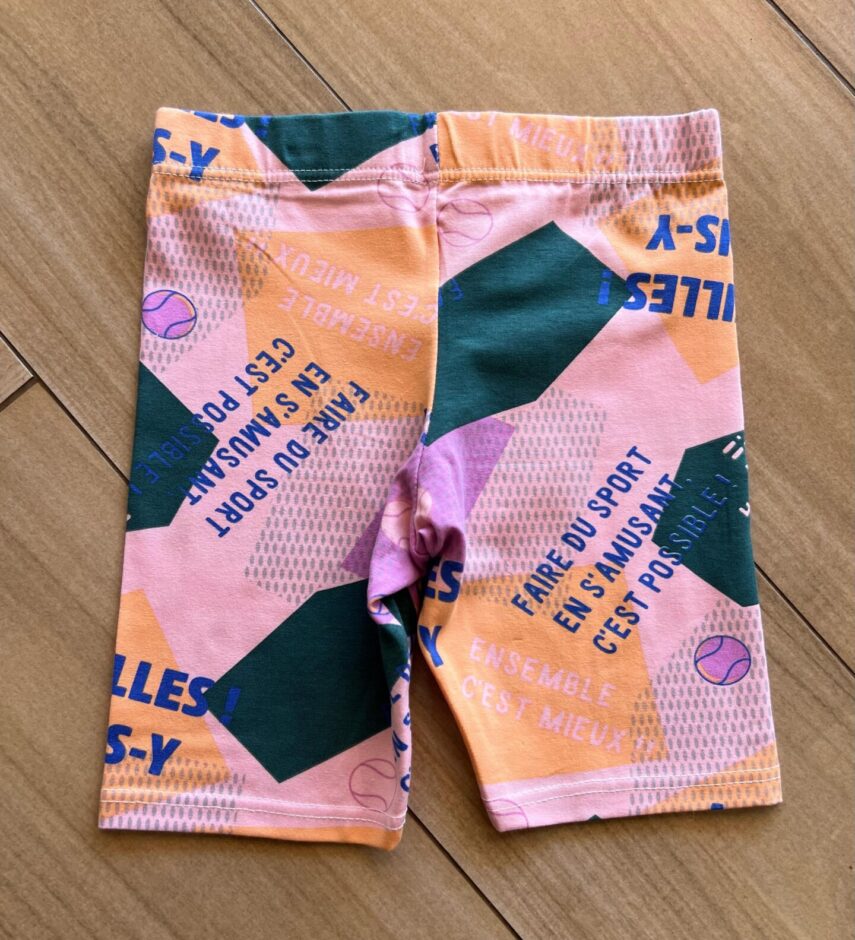 Bermuda Infantil Feminina Ciclista Les Filles Estampada Rose Fernanda Ramos Kids