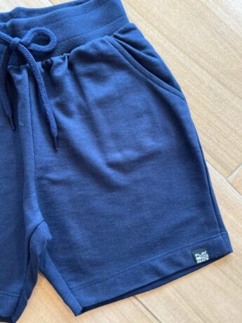 fernandaramoskids com br Bermuda Infantil Masculina Azul com Bolsos e Cordão1