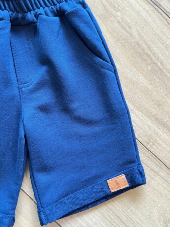 fernandaramoskids com br Bermuda Infantil Masculina Básica Azul Escuro com bolsos1