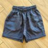 Bermuda Infantil Masculina Boxer Folhagem Fundo Azul Marinho Fernanda Ramos Kids