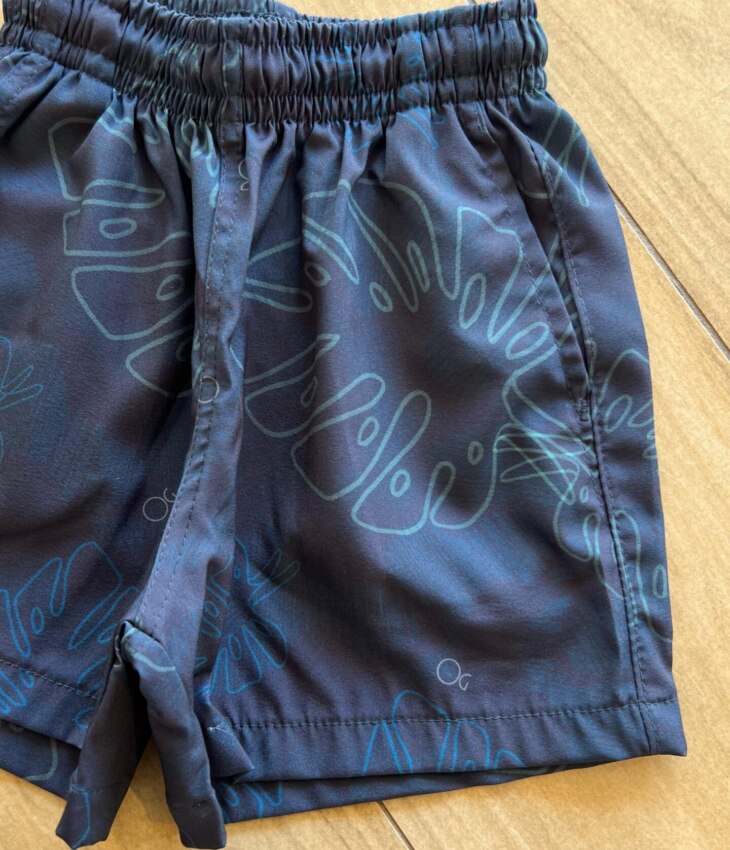 fernandaramoskids com br Bermuda Bermuda Infantil Masculina Box Essencial Estampada com Folhas1
