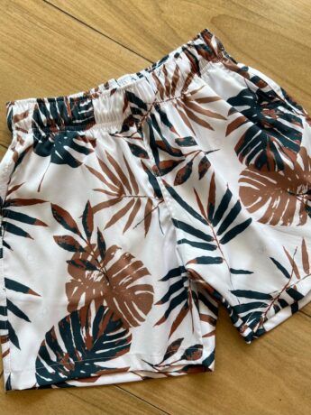 fernandaramoskids com br Bermuda Infantil Masculina Boxer Essencial Estampa Palmeira1