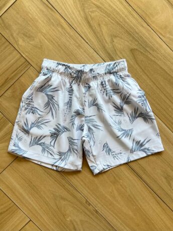 Bermuda Infantil Masculina Boxer Essencial Estampada Off White Fernanda Ramos Kids