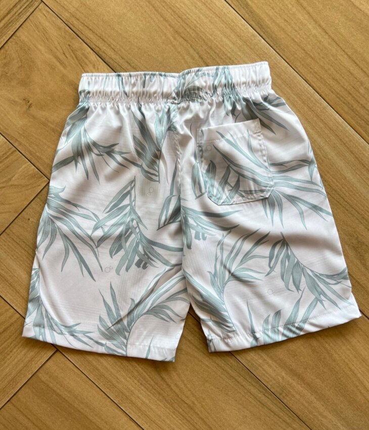 fernandaramoskids com br Bermuda Infantil Masculina Boxer Essencial Estampada Verde2
