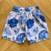 Bermuda Infantil Masculina Boxer Estampa Folhagem Azul Fernanda Ramos Kids