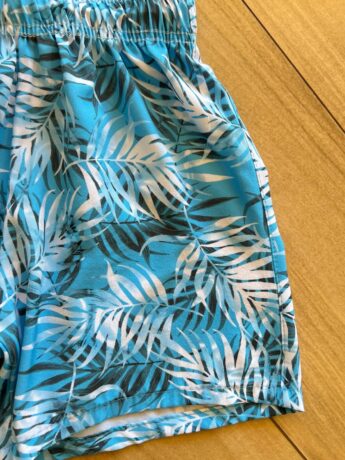 fernandaramoskids com br Bermuda Infantil Masculina Boxer Estampa Folhagem Azul Piscinas 1