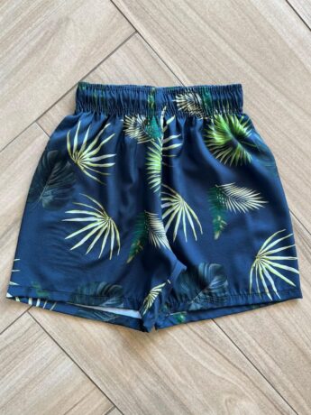 Bermuda Infantil Masculina Boxer Estampa Folhagem Verde Fernanda Ramos Kids