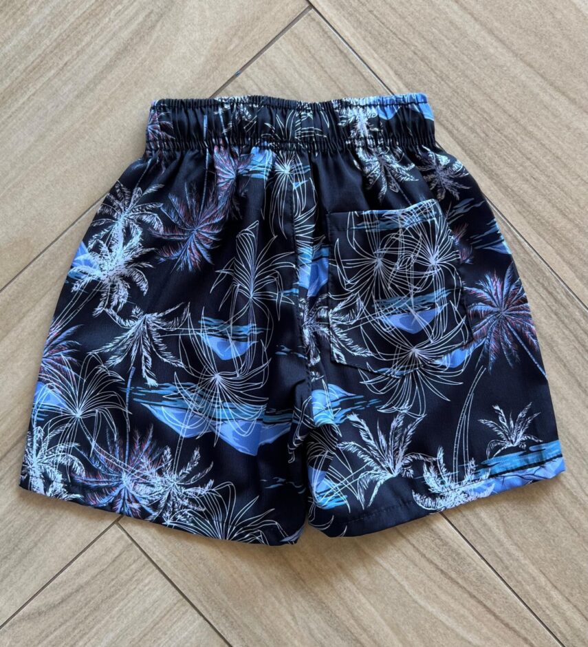 fernandaramoskids com br Bermuda Infantil Masculina Boxer Estampa Palmeira 2