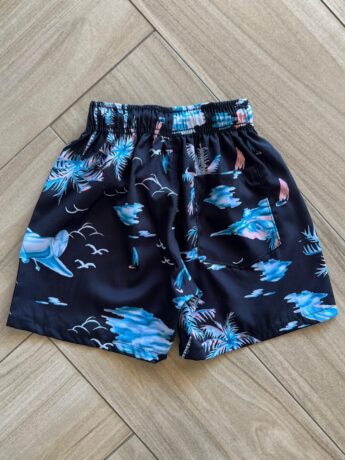 fernandaramoskids com br Bermuda Infantil Masculina Boxer Estampa Palmeira Lilás 2