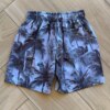 Bermuda Infantil Masculina Boxer Estampa Palmeira Preto 2 Fernanda Ramos Kids