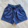 Bermuda Infantil Masculina Boxer Folhagem Fundo Azul Marinho Fernanda Ramos Kids