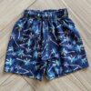 Bermuda Infantil Masculina Boxer Palmeira Fundo Azul Fernanda Ramos Kids