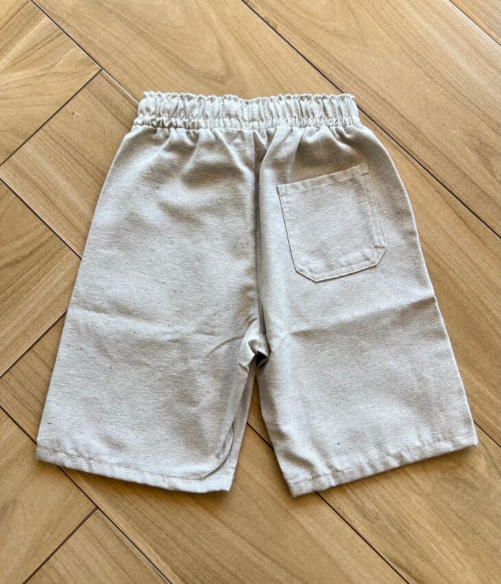 fernandaramoskids com br Bermuda Infantil Masculina com Cordão Cinza 1
